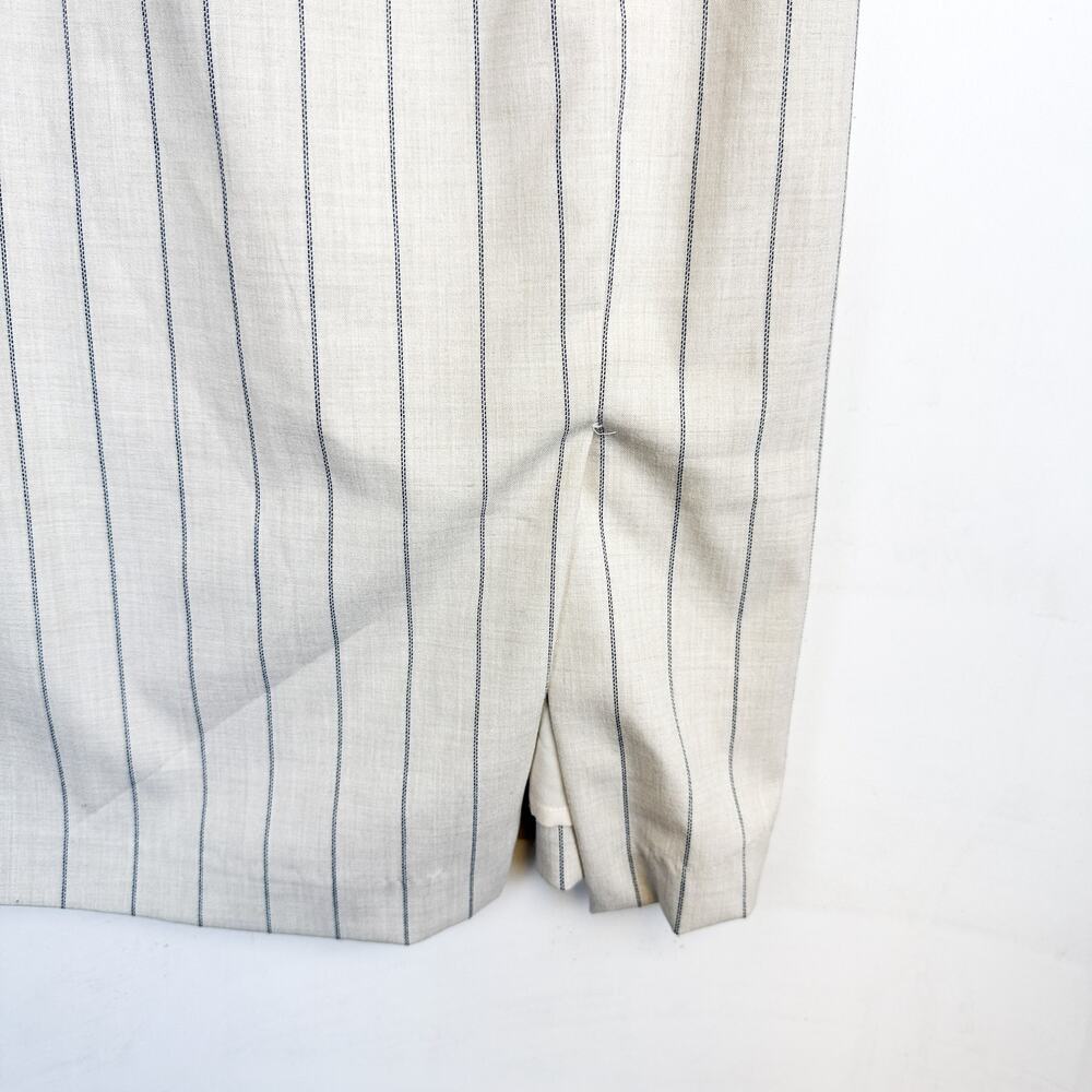 NWT Banana Republic Pinstriped Sheath Mini Beige Dress - 00P 00 Petite - Picture 3 of 10